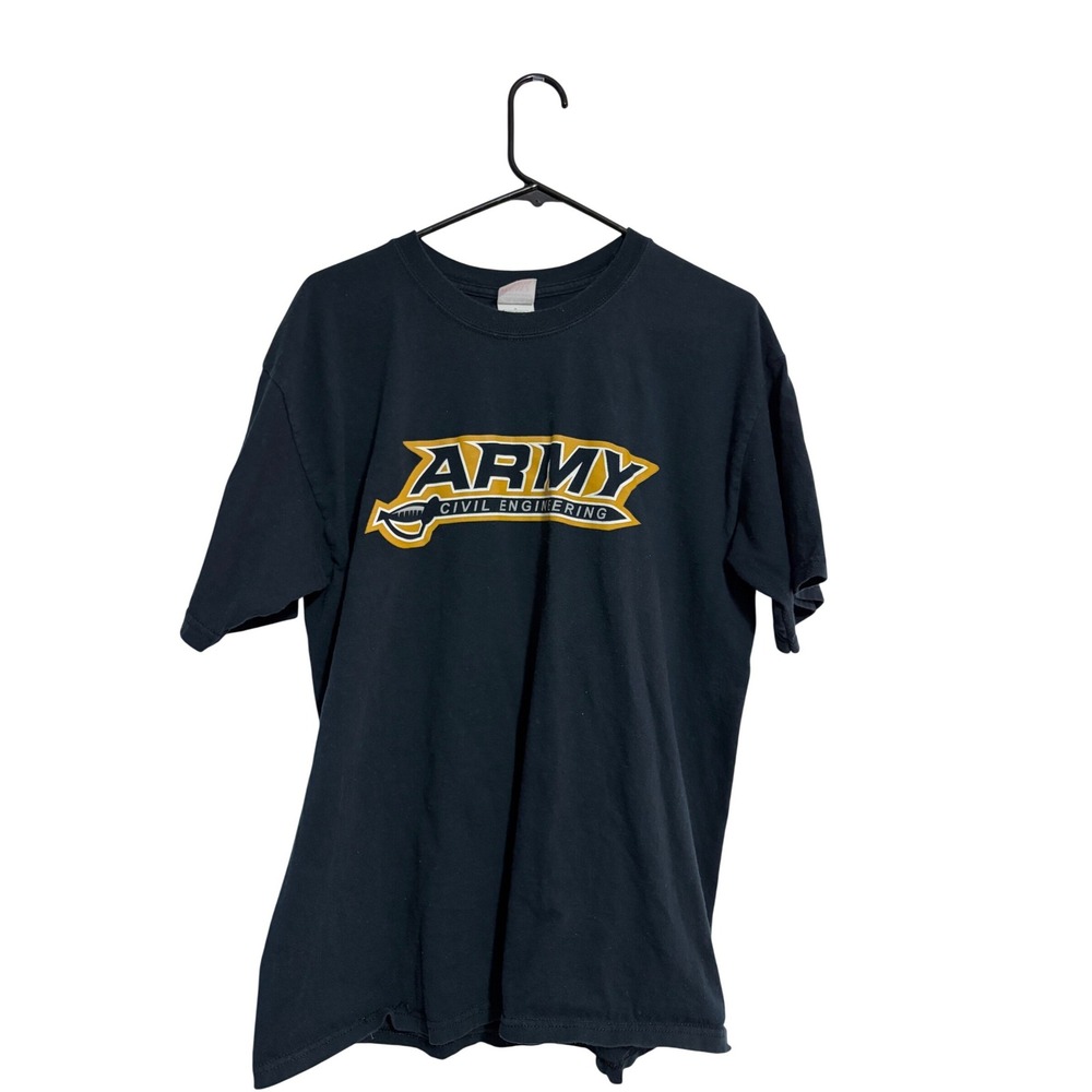 Army Civil Engineering Graphic Tee Black Civilization Quote Large Military
